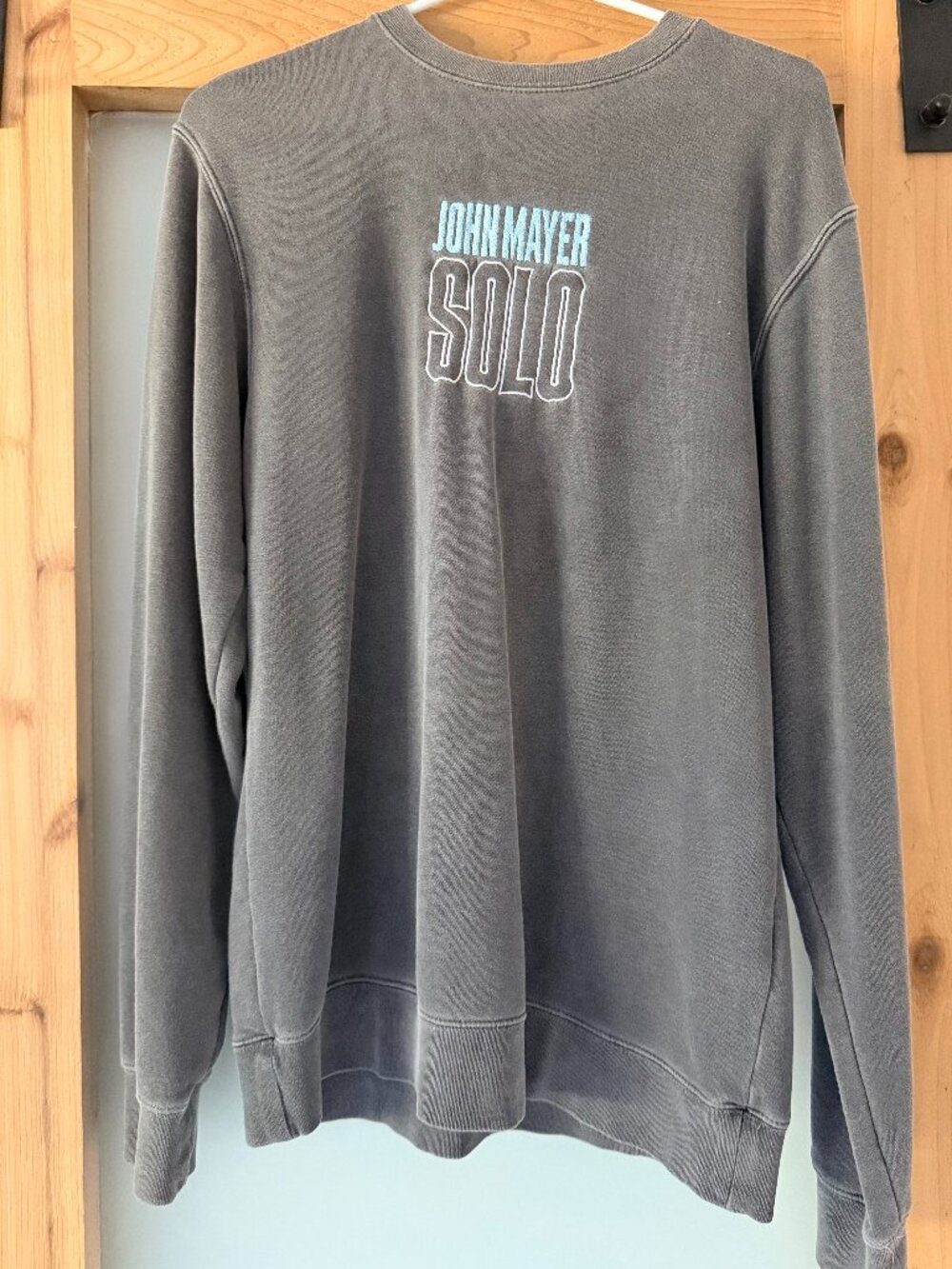 John Mayer Solo Tour 2023 Oversized Grey Sweatshirt